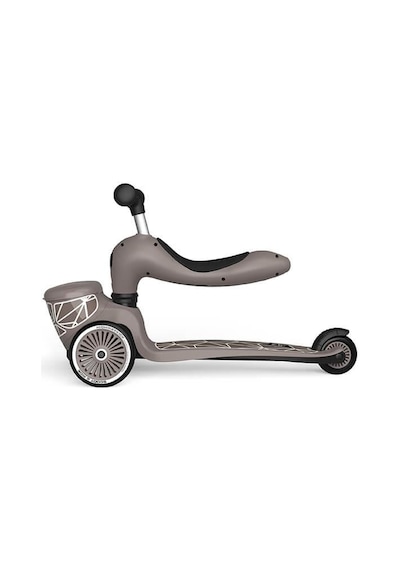 Scoot And Ride Highwaykick 1 Lifestyle Scooter - Brown Lines 210621-96605