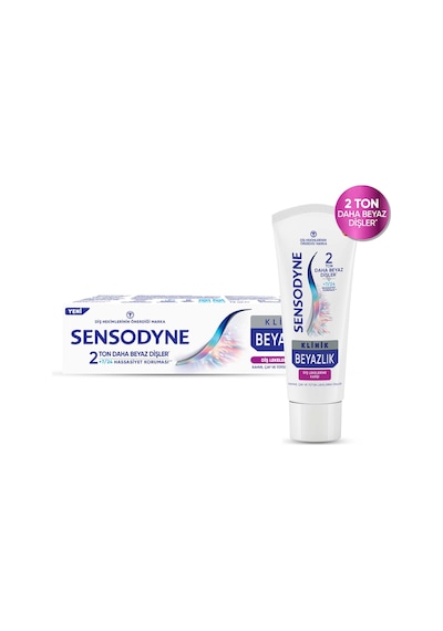 Sensodyne Klinik Beyazlık Diş Lekelerine Karşı Macunu 75ml - 4 Adet Tarı