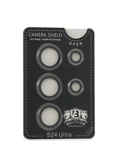 Samsung Galaxy Uyumlu S24 Ultra Bilvis Titan Kamera Lens - Titan Gri -