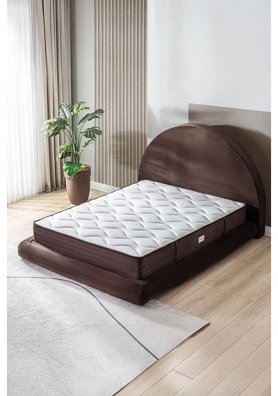 Good Night Legom Torba Yaylı Set Yatak Baza Başlık Tek Kişilik Yıkanabilir Ortopedik Kahverengi