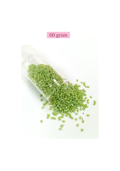 Kesme Cam Boncuk 2mm - 60 Gram - Yeşil - Bnc373