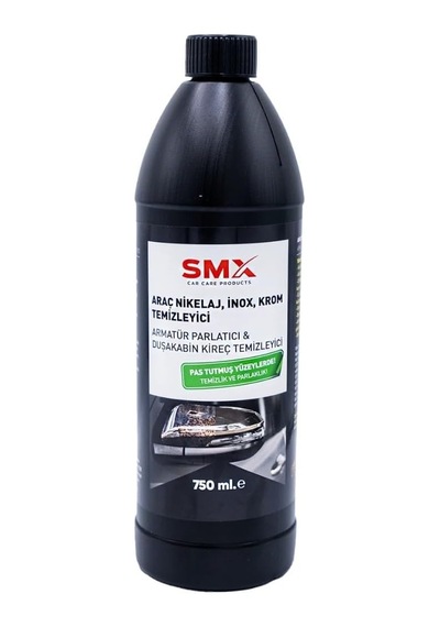 Smx Araç İnox Krom Ve Nikelaj Temizleyici-armatür Parlatıcı,duşakabin Kireç Temizleyici 750 Ml