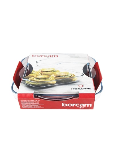 Borcam Kare Tepsi Set 2 Li 159028 Siyah