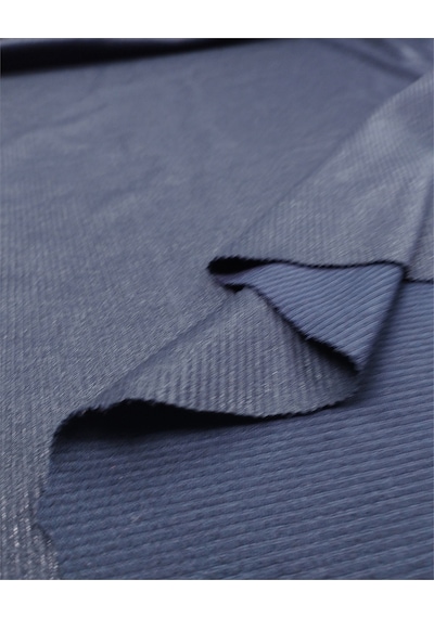 Siyah Dolgun Tok Boyuna Raporlu Kaşkorse Örme Kumaş Elbiselik & Bluzluk 110x350cm-12787