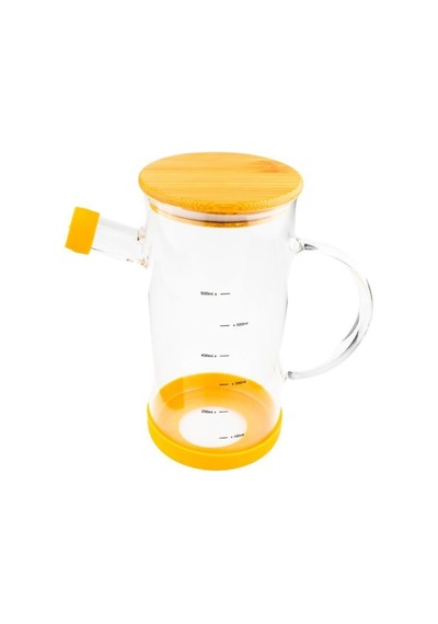 Bambum Gepetto - Bambu Kapaklı Yağdanlık 600ml Şeffaf