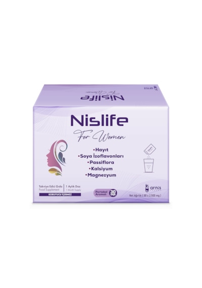 Nislife Passiflora, Magnezyum, Kalsiyum Içeren Takviye Edici Gıda