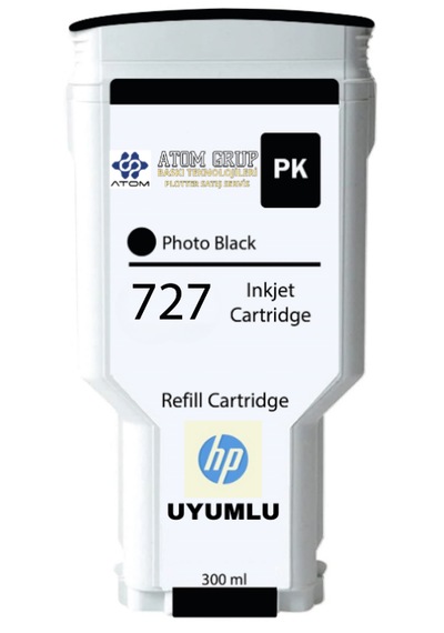 Hp 727-f9j79a Foto Siyah Photoblack Uyumlu Kartuş 300ml