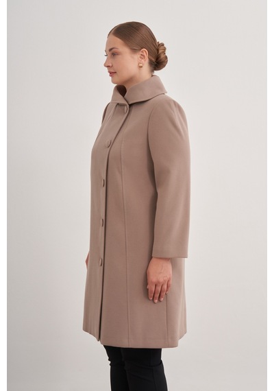 Aker 24aw08578112 Büyük Beden Kaban 24aw08578112 038 Camel Camel