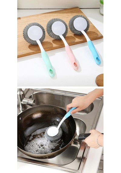 Hubrendy Çer Mangal Temizleme Fırçası - Barbekü Fırçası - Lavabo Bulaşık Fırçası