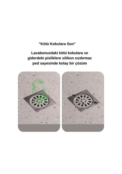 Koku Önleyici Silikon Gider Kapağı