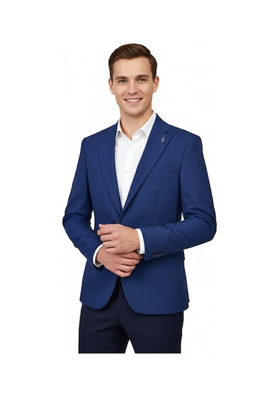 Suitmen Erkek Tek Spor Ceket Çift Yırtmaçlı Bgl-st04982 İndigo