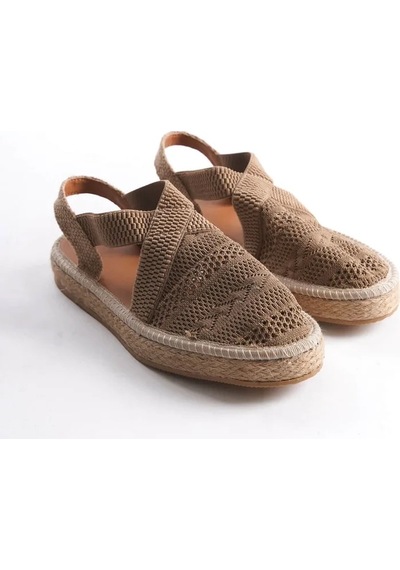 Freedom Storee Kadın Vizon Espadril Ayakkabı Tr19my01d