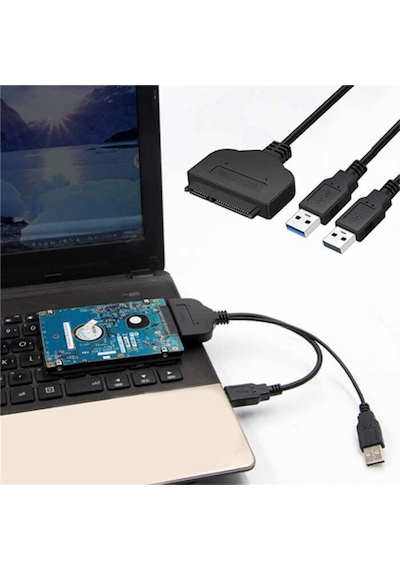Usb 3.0 2.5" Sata SSD HDD Hard Disk Veri Aktarma Kablosu