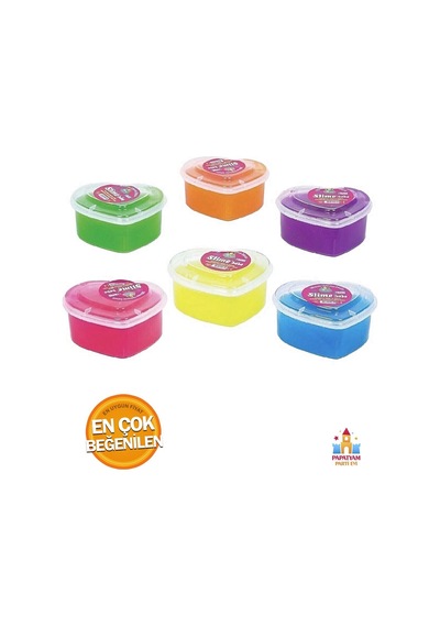 Slime Oyun Jeli - Eğlenceli Ve Yaratıcı 6 Adet Paket Turuncu