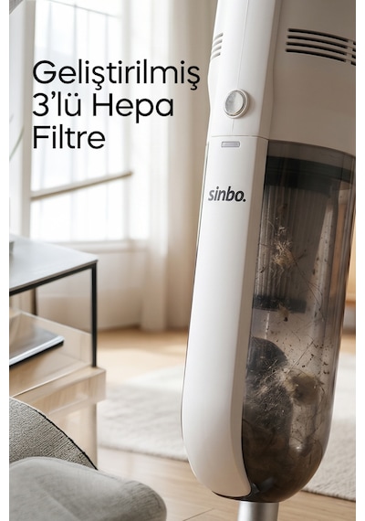 Sinbo SVC-8640 600 W Pratic Dikey Elektrikli Süpürge