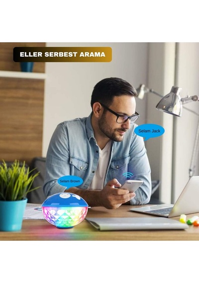 Su Geçirmez Yüzen Rgb Bluetooth Hoparlör Bt601 Led Işıklı Havuz & Duş Hoparlörü