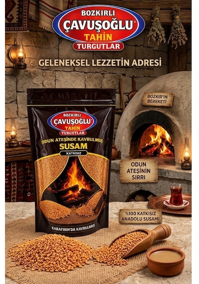 Bozkırlı Çavuşoğlu Odun Ateşinde Kavrulmuş Susam 1 KG