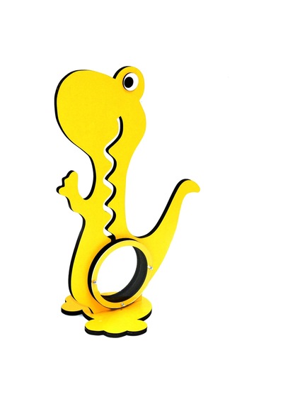Dinazor Ahşap Dekoratif Kumbara 40 Cm Sarı