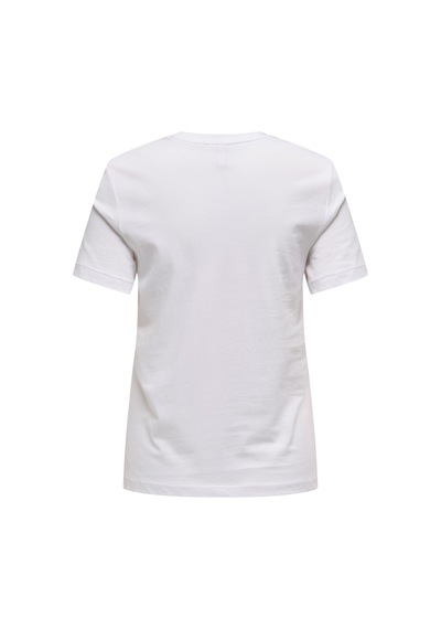 Only Onlemma Lıfe Reg S/s Lady Top Jrs Kadın Bright White T-shirt - 15329752 Beyaz