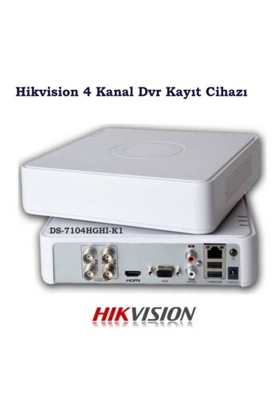 Hikvision 4 Kanal Dvr Kayıt Cihazı Ds-7104hghı-k1