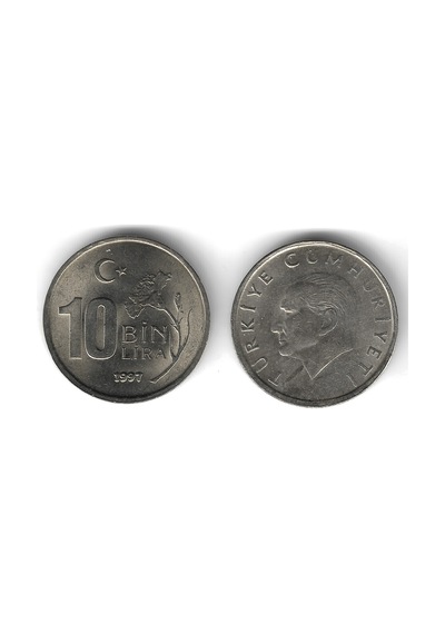 1997 Yılı Tedavül 10,000 Lira Çil