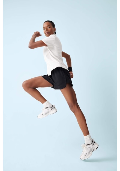 DeFactoFit Standart Fit Sporcu Kısa Paça Modal Şort E2933AX25SMBK81 Siyah