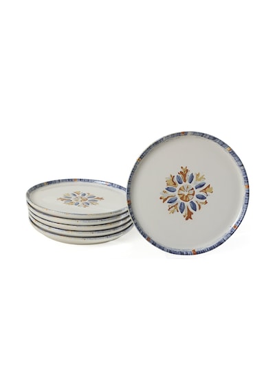 Keramika Sapphire Nordıc Pasta Tabağı 22 Cm 6 Adet 22746 Çok Renkli