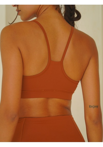 Mai Studios Co. Fold Kaplı Spor Tarçın Crop Tarçın