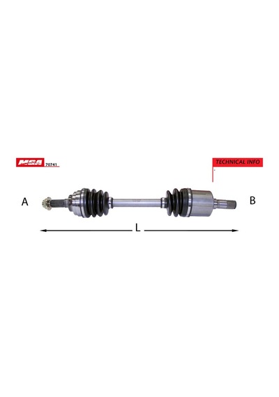 MGA 70741 AKS SOL MAZDA 323 LANTIS 95-98 1.8 MANUEL