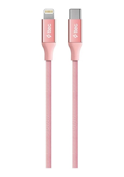 Ttec AlumiCable Type-c Lightning Hızlı Şarj Kablosu 150cm 2DK41RA Rose Gold