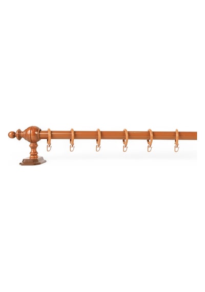 Meşe Raysız Ahşap Rustik Perde Askısı - 150 Cm