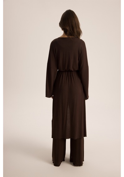 Mai Studios Co. Raina Kahve Kimono Basic Üçlü Takım Kahve Mai Studios Co. Raina Kahve Kimono Basic Üçlü Takım Kahve