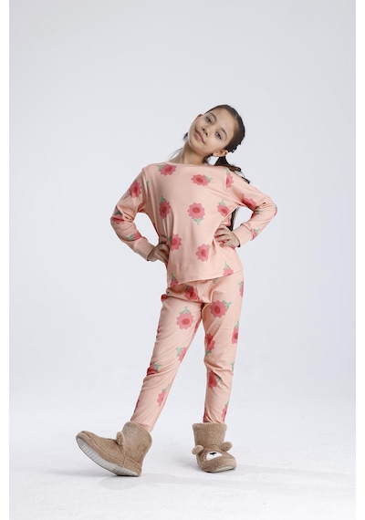 Kız Pijama Takımı Pembe
