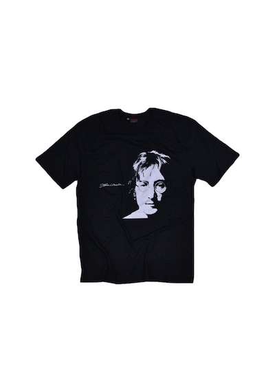 Stoned&Fame John Lennon Baskılı T-shirt SIYAH