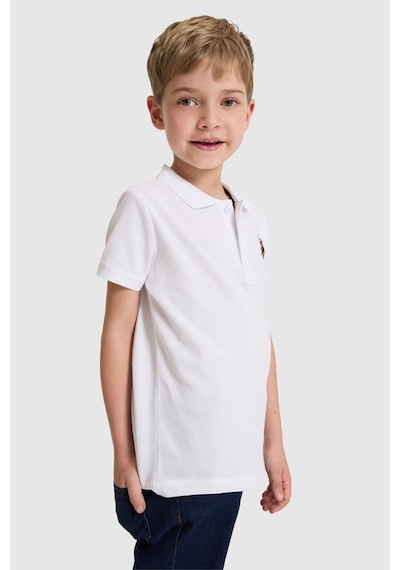 U.s. Polo Assn. Erkek Çocuk Beyaz Tişört Basic 50325608-vr013