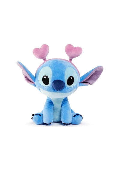 Kalp Kulaklıklı Stitch Peluş 25 Cm S00000508 Mavi