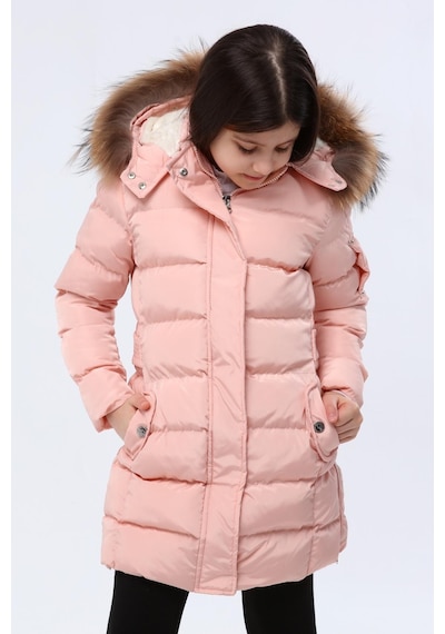 Benitto Kids Kız Çocuk Kaban 1249-pembe Pembe