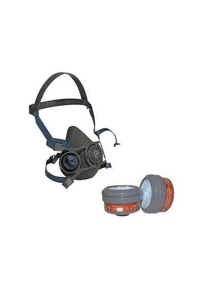 V-800 L Yarım Yüz Gaz Maskesi - Filtre Hediyeli V-7800 A1 P2r
