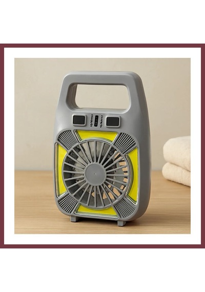Storeşahin Usb Şarjlı 2in1 Mini Fan Ve Fener 10w 2 Kademe, Su Geçirmez, Taşınabilir Shn0720