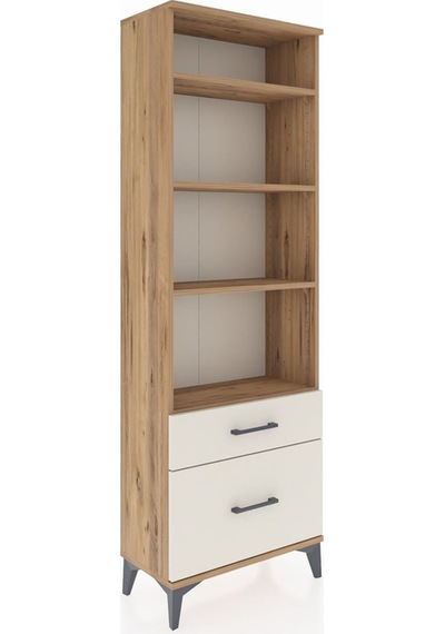 Arges Dolap 4 Raflı 2 Çekmeceli 60x30x182 Çam-aytaşı Çam