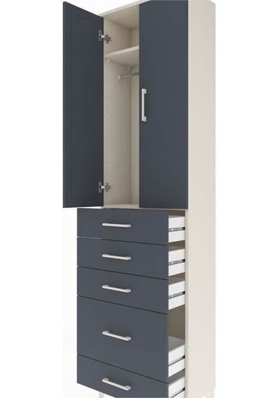 Arges Dolap 2 Raflı 5 Çekmeceli Tek Askılı 60x30x221 Aytaşı-a... Aytaşı Arges Dolap 2 Raflı 5 Çekmeceli Tek Askılı 60x30x221 Aytaşı-a... Aytaşı