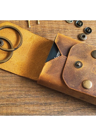 Sumerian Leather Craft Klasik Deri Sigara Kılıfı Taba