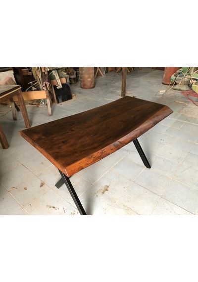Bintaşmobilya Kütük Masa Ceviz Rengi 120X75.Cm