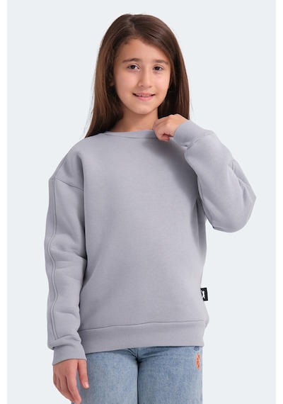 Slazenger Logan 2 Li Set Unisex Çocuk Siyah -taş Gri Sweatshirt Siyah -taş Gri