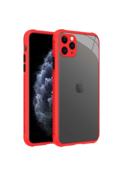 Apple Uyumlu iPhone 11 Pro Max Kılıf Zore Kaff Kapak Kırmızı