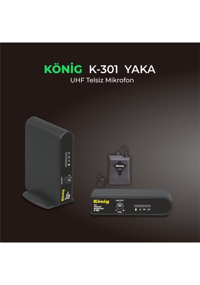 König K 301 Bir Yaka Uhf Mikrofon