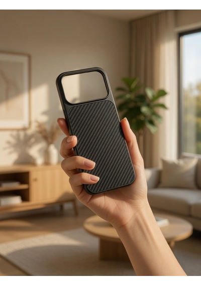 İphone 17/18 Promax Ortak Uyumlu Karbon Fiber Desenli Darbeye Dayanıklı Kılıf Çok Renkli2