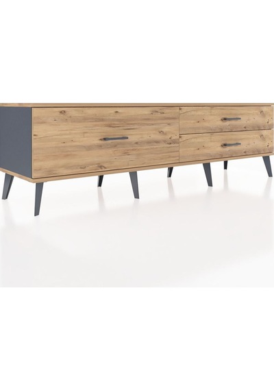 Hyperion Tv Ünitesi 3 Çekmeceli 176x44x51 Antrasit-çam/çam Atlas Çam/atlas Çam Hyperion Tv Ünitesi 3 Çekmeceli 176x44x51 Antrasit-çam/çam Atlas Çam/atlas Çam