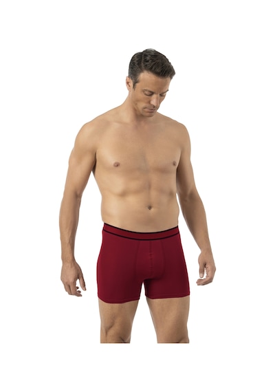 Özkan Underwear Özkan 11226 Erkek %95 Pamuklu Likralı Süprem Kumaş Esnek Rahat Boxer Şort Bordo