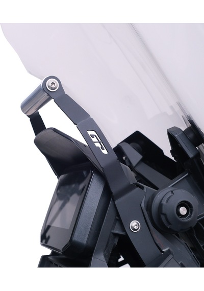 GP Kompozit Honda ADV 350 2023-2024 Uyumlu Telefon / Navigasyon Tutucu Cam Tipi Siyah